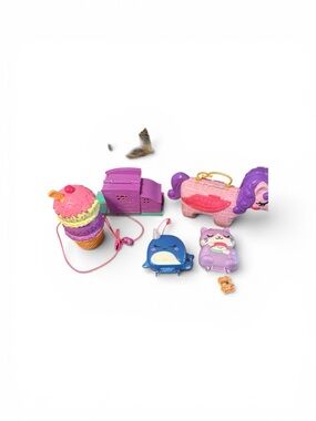 Lot of Polly Pocket playsets, Sushi cat, Arctic whale, unicorn, ect